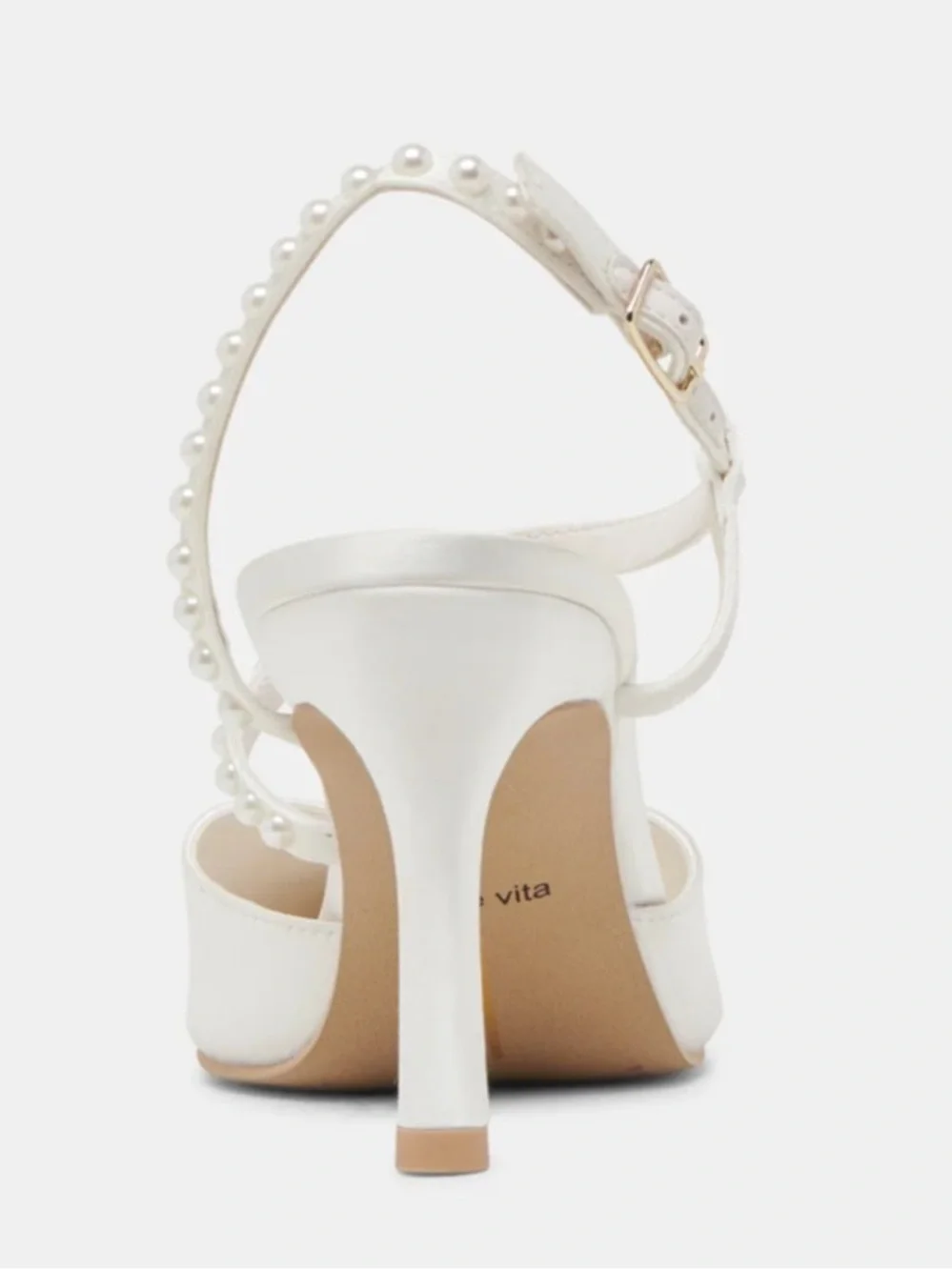 NEW🌸Dolce Vita kamra pearl heels true white satin size 11 $150 w/o box